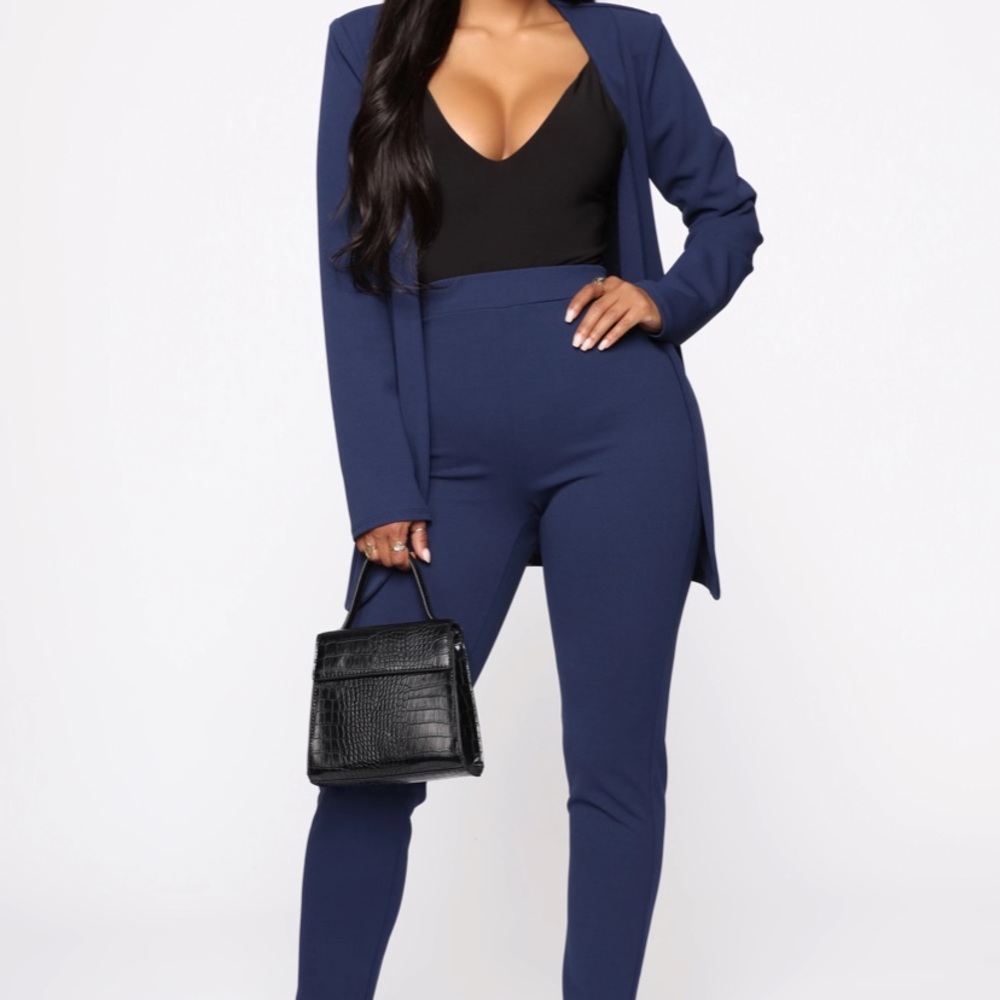 Navy Blue Blazer pant set